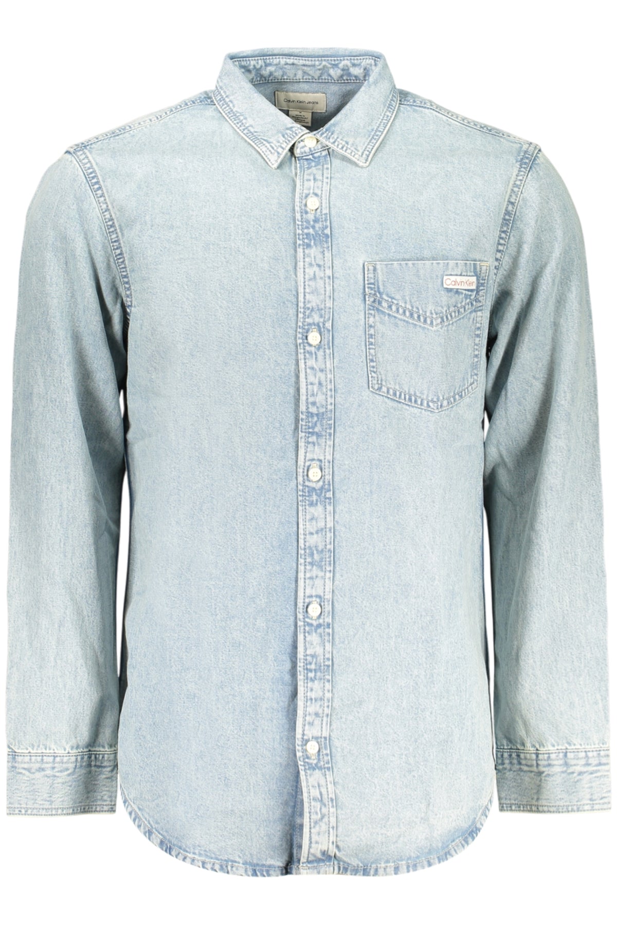CALVIN KLEIN MEN'S LONG-SLEEVED SHIRT BLUE