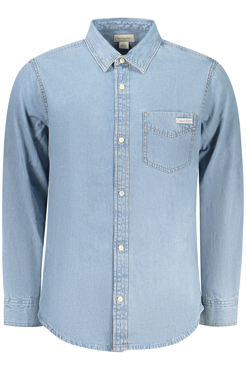 CALVIN KLEIN MEN'S LONG-SLEEVED SHIRT BLUE