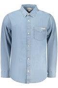 CALVIN KLEIN MEN'S LONG-SLEEVED SHIRT BLUE