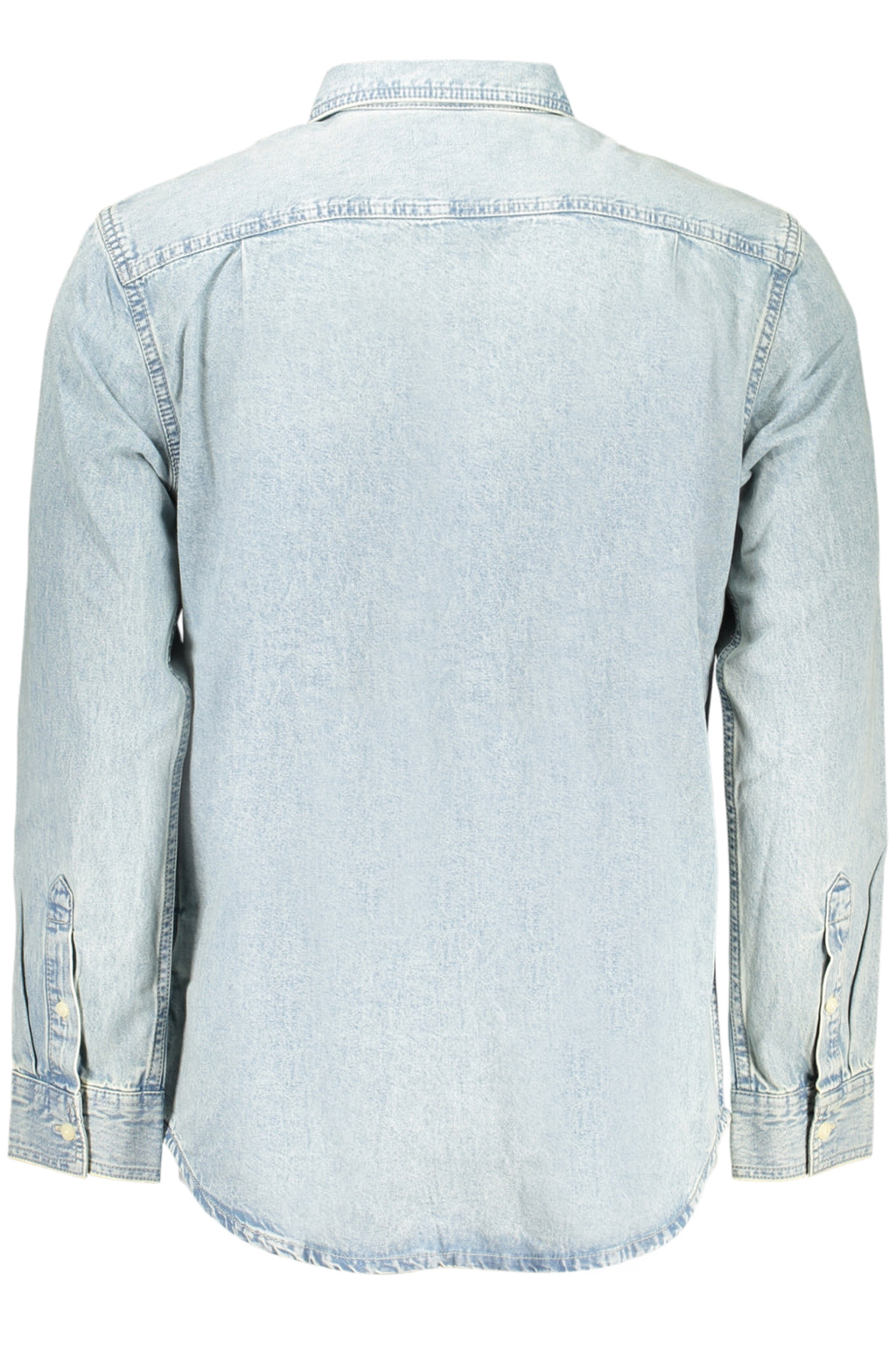 CALVIN KLEIN MEN'S LONG-SLEEVED SHIRT BLUE