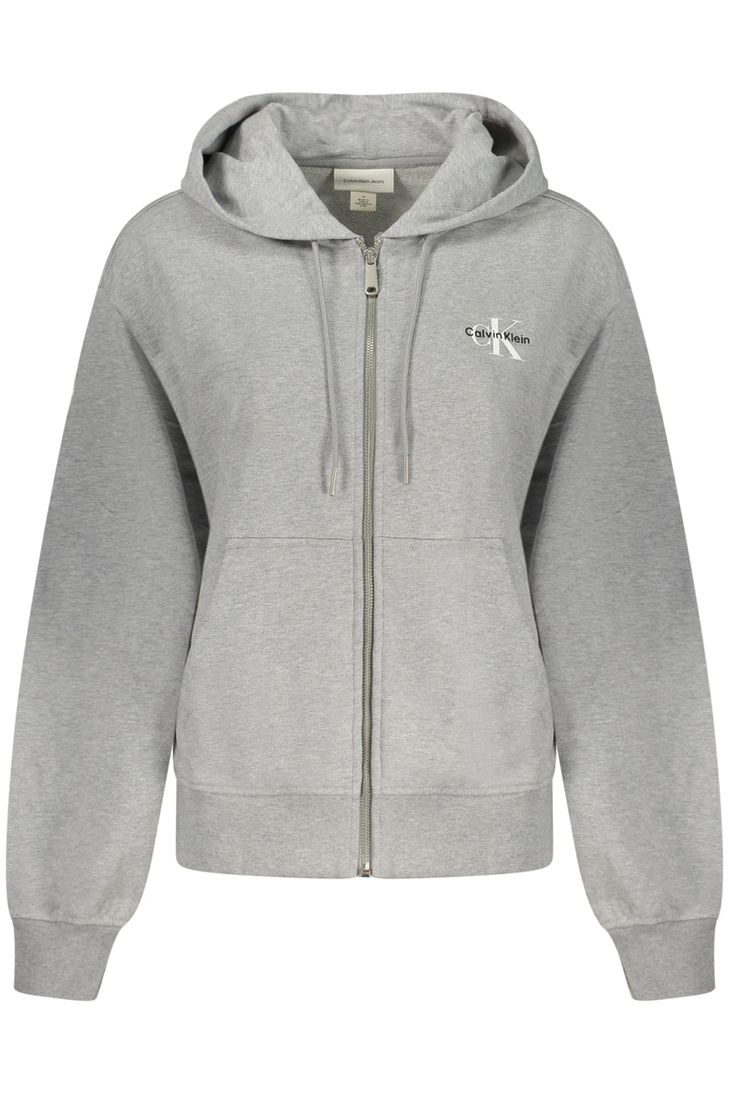 CALVIN KLEIN WOMEN'S ZIPPED SWEATSHIRT GREY