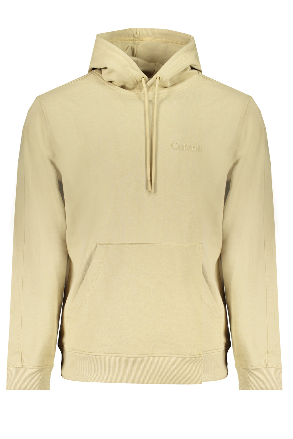 CALVIN KLEIN MEN'S BEIGE ZIPLESS SWEATSHIRT