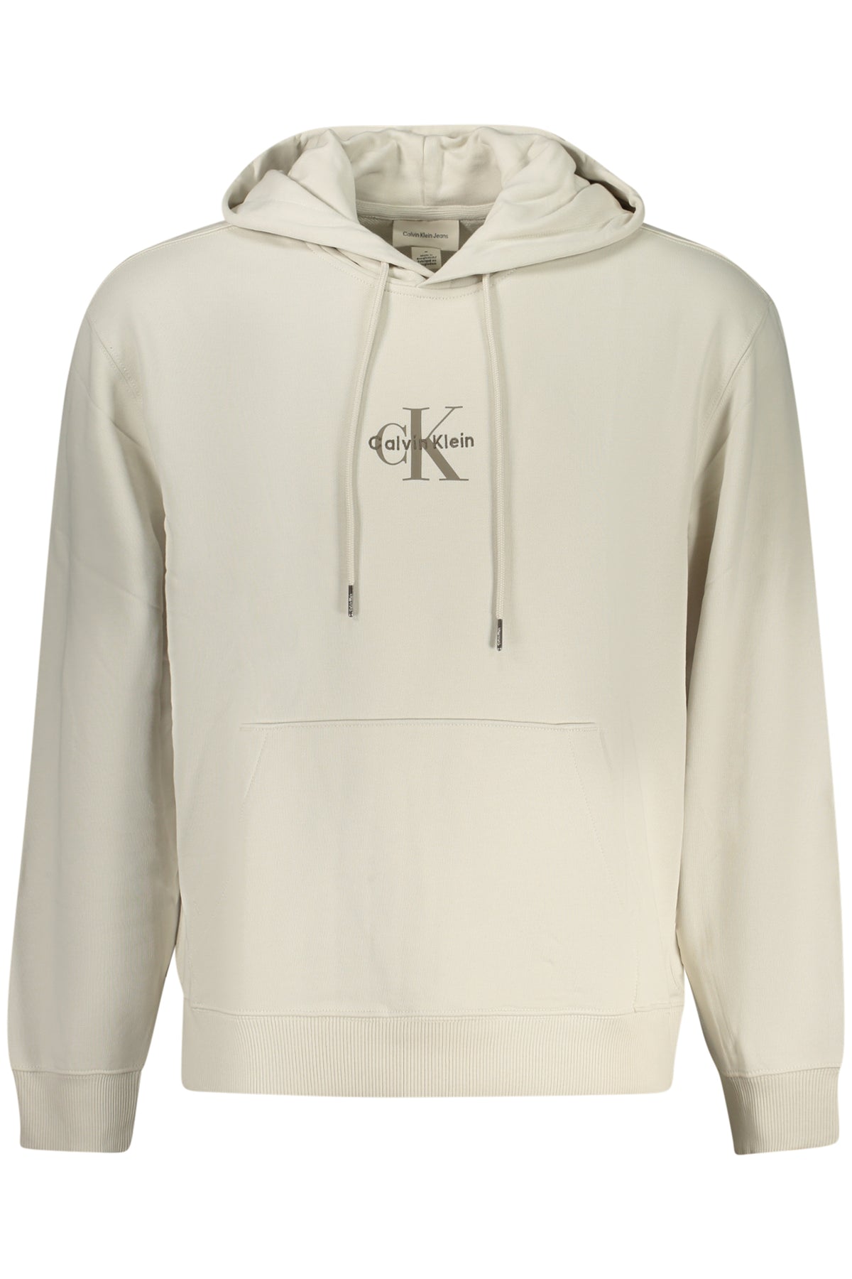 CALVIN KLEIN MEN'S ZIP-UP SWEATSHIRT BEIGE