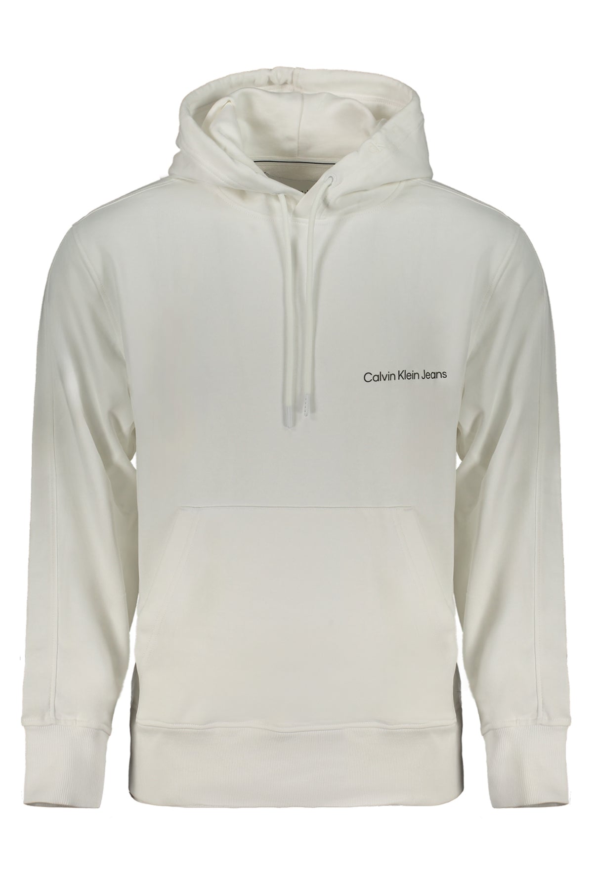 CALVIN KLEIN MEN'S WHITE ZIPLESS SWEATSHIRT