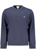 CALVIN KLEIN MEN'S BLUE ZIP-UP SWEATSHIRT
