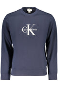 CALVIN KLEIN MEN'S BLUE ZIP-UP SWEATSHIRT