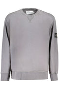 CALVIN KLEIN MEN'S GRAY ZIPLESS SWEATSHIRT