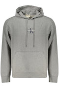 CALVIN KLEIN MEN'S GRAY ZIP-UP SWEATSHIRT