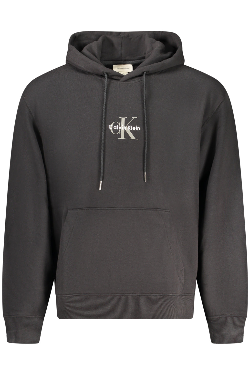 CALVIN KLEIN MEN'S BLACK ZIP-UP SWEATSHIRT
