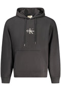 CALVIN KLEIN MEN'S BLACK ZIP-UP SWEATSHIRT