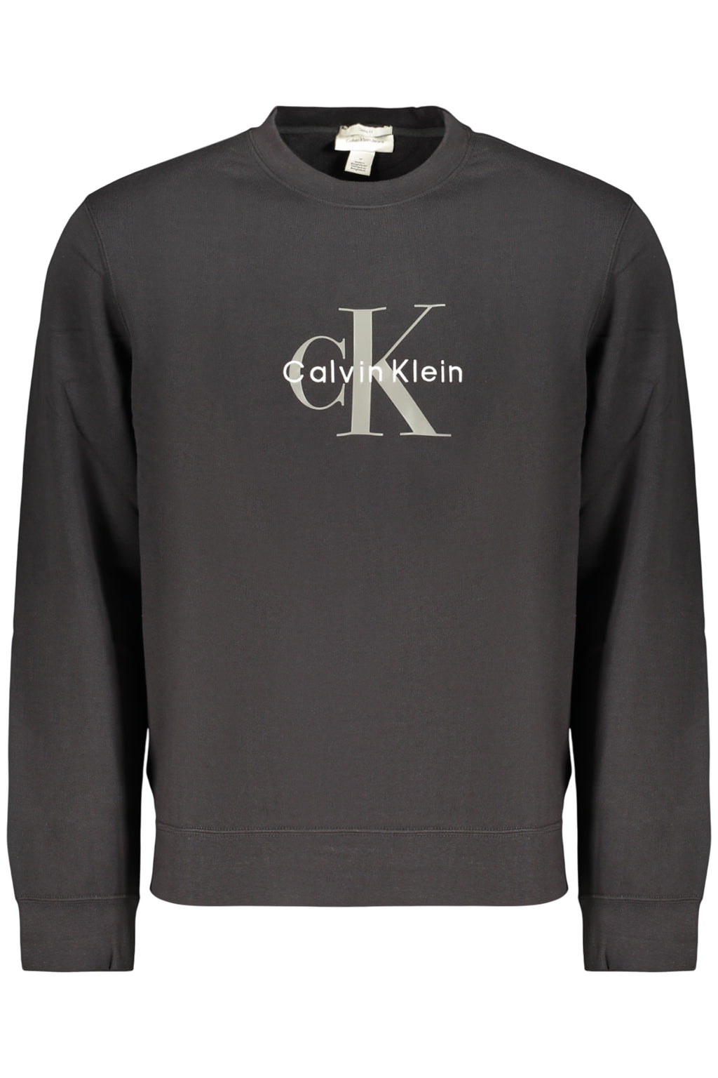 CALVIN KLEIN MEN'S BLACK ZIP-UP SWEATSHIRT