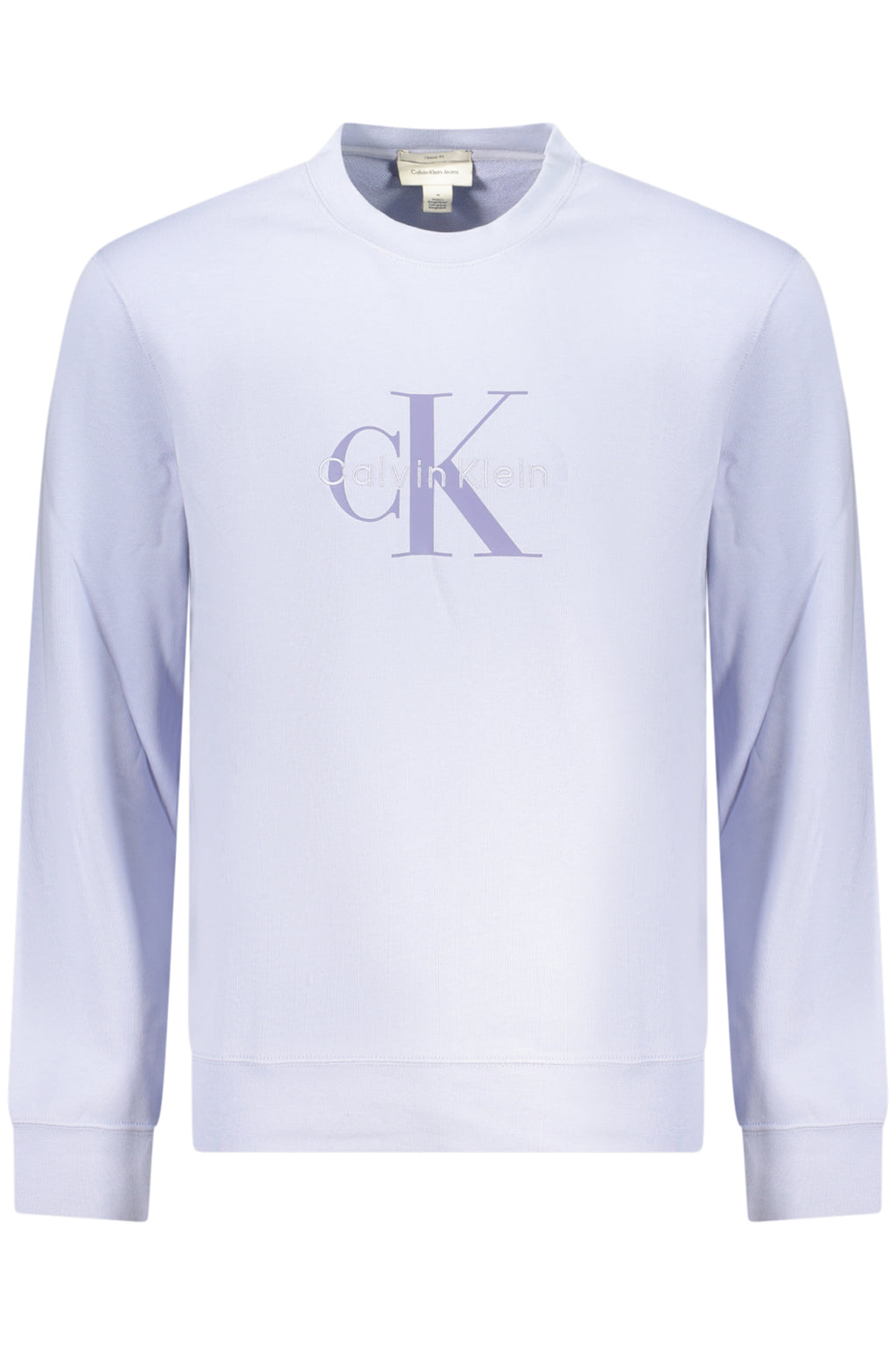 CALVIN KLEIN MEN'S PURPLE ZIP-UP SWEATSHIRT