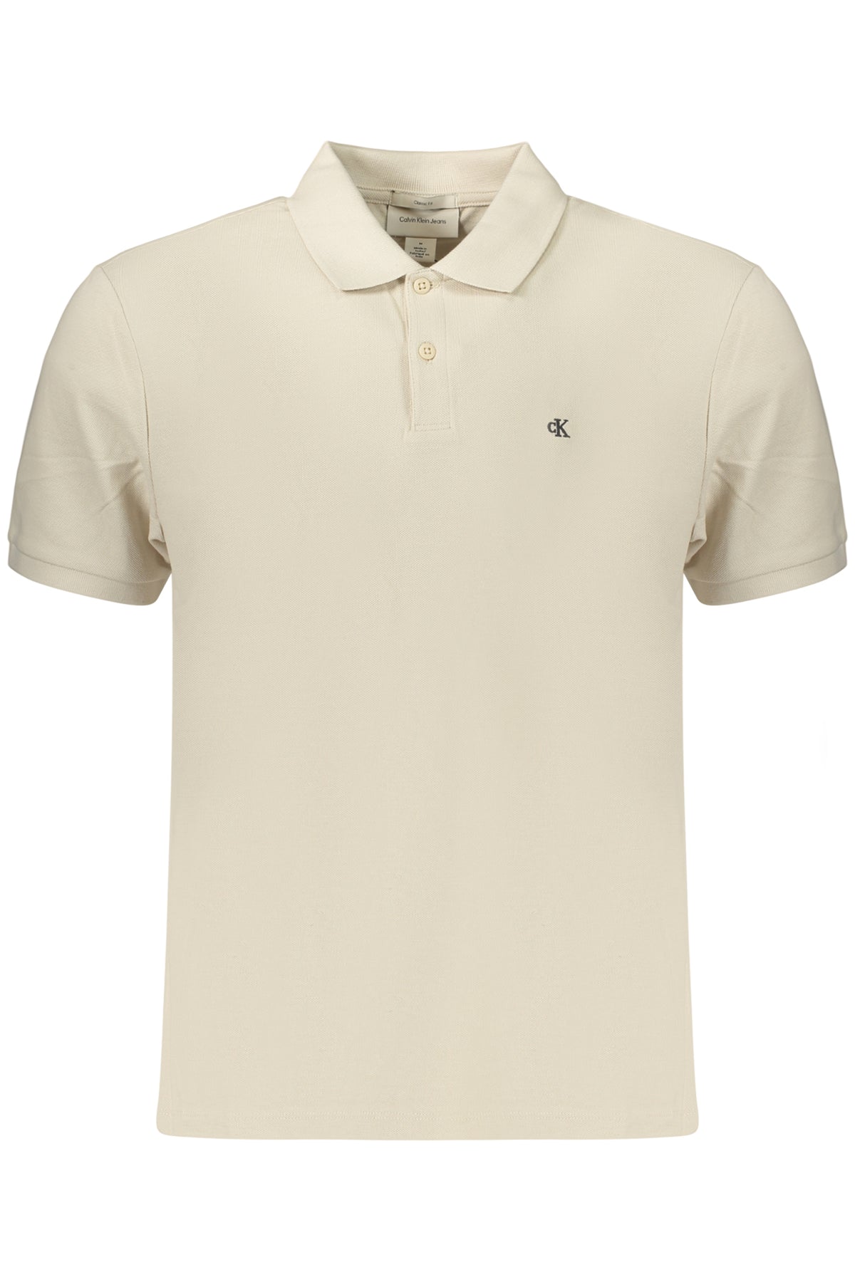 CALVIN KLEIN Men's Short-sleeve Polo Shirt Beige LV040EM269