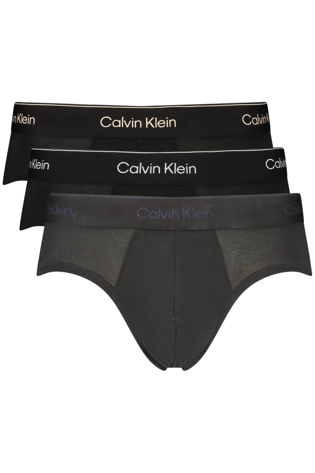 CALVIN KLEIN Men's Black Briefs Tri-Pack LV00NB4388