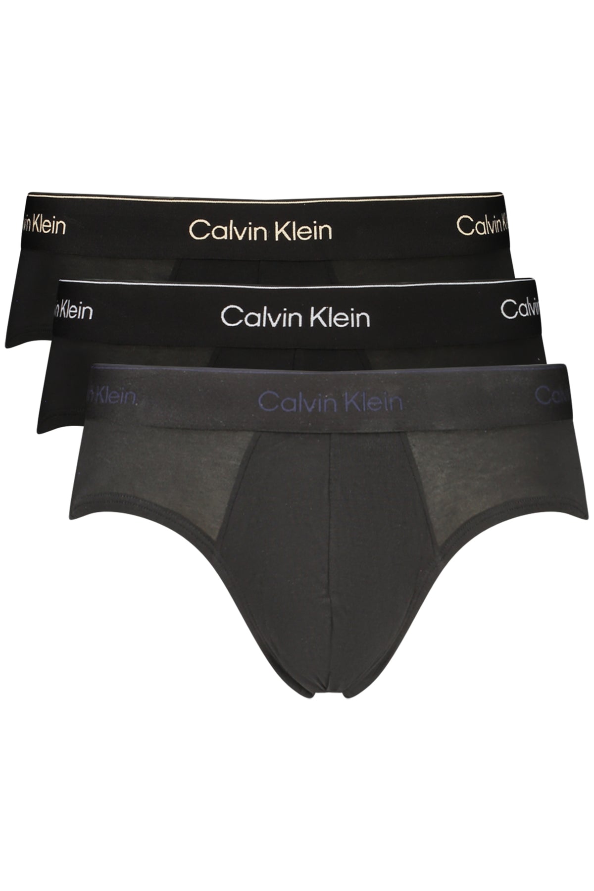CALVIN KLEIN Men's Black Briefs Tri-Pack LV00NB4388