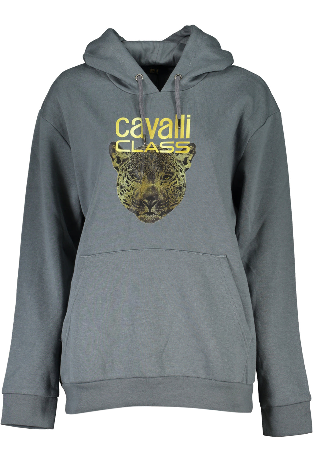 CAVALLI CLASS WOMEN'S GRAY ZIPLESS SWEATSHIRT