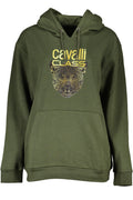 CAVALLI CLASS WOMEN'S ZIPLESS SWEATSHIRT GREEN