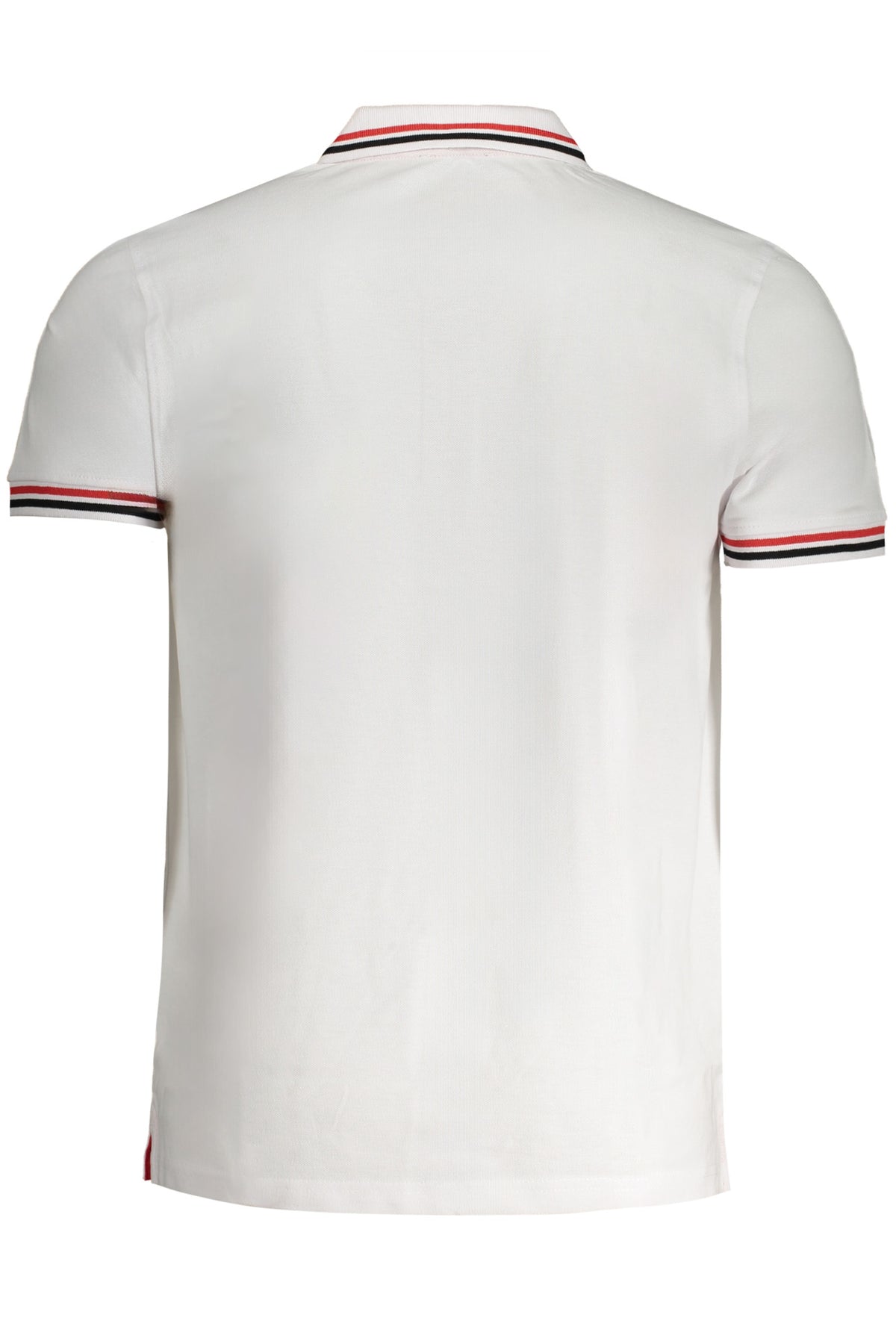CAVALLI CLASS MEN'S WHITE SHORT SLEEVED POLO SHIRT