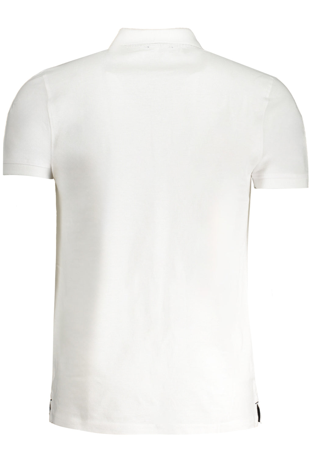 CAVALLI CLASS MEN'S WHITE SHORT SLEEVED POLO SHIRT