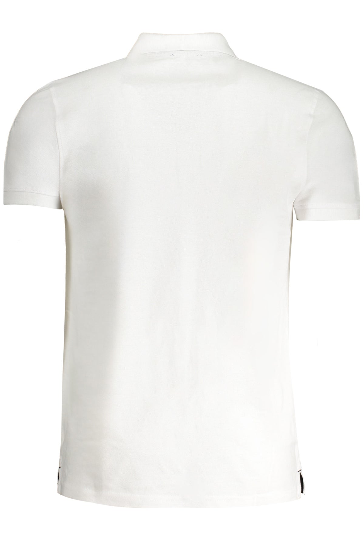 CAVALLI CLASS MEN'S WHITE SHORT SLEEVED POLO SHIRT