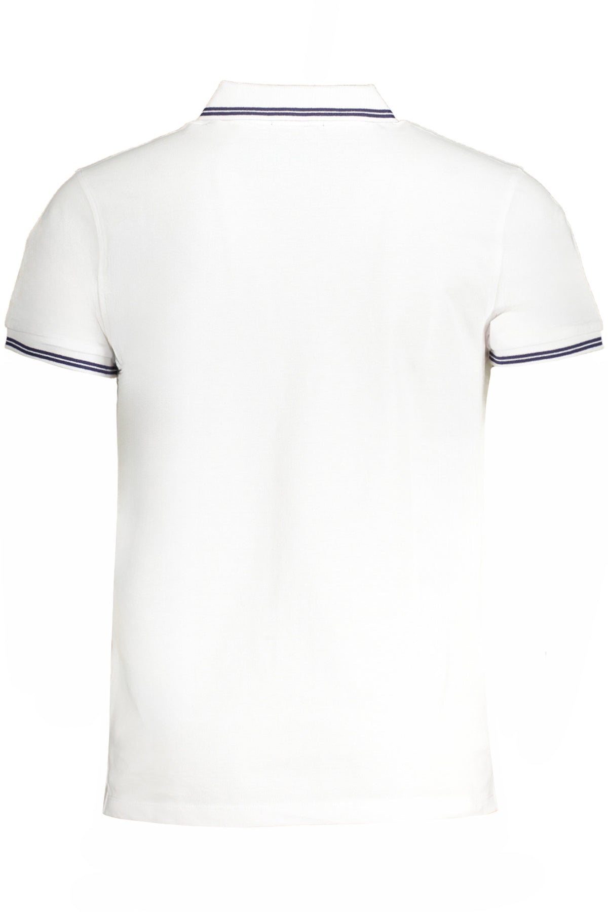 CAVALLI CLASS MEN'S WHITE SHORT SLEEVED POLO SHIRT