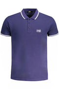 CAVALLI CLASS MEN'S SHORT SLEEVED POLO SHIRT BLUE