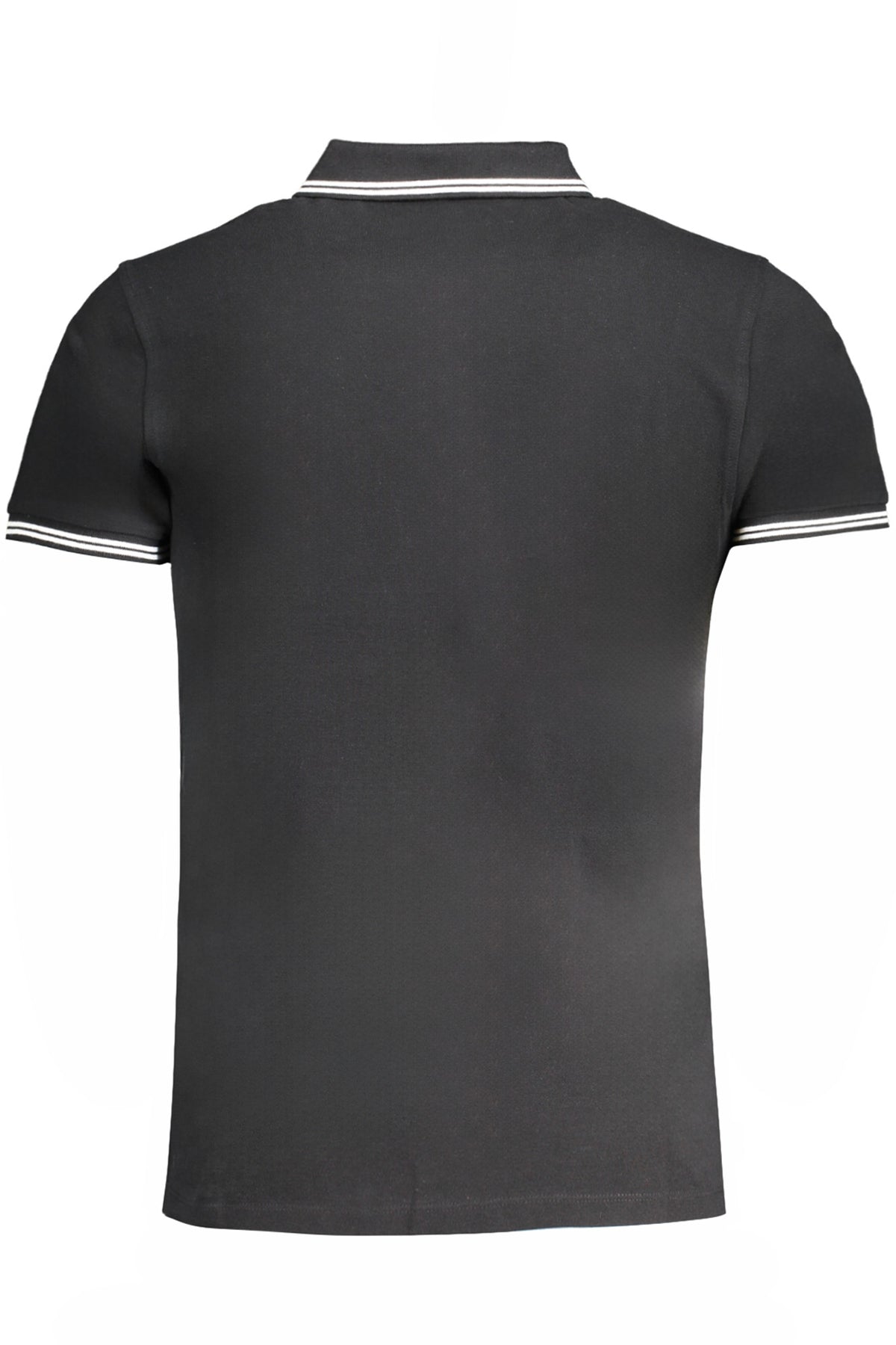 CAVALLI CLASS MEN'S SHORT SLEEVED POLO SHIRT BLACK