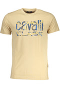 CAVALLI CLASS MEN'S SHORT SLEEVED T-SHIRT BEIGE