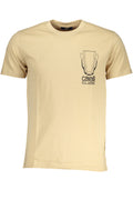 CAVALLI CLASS MEN'S SHORT SLEEVED T-SHIRT BEIGE