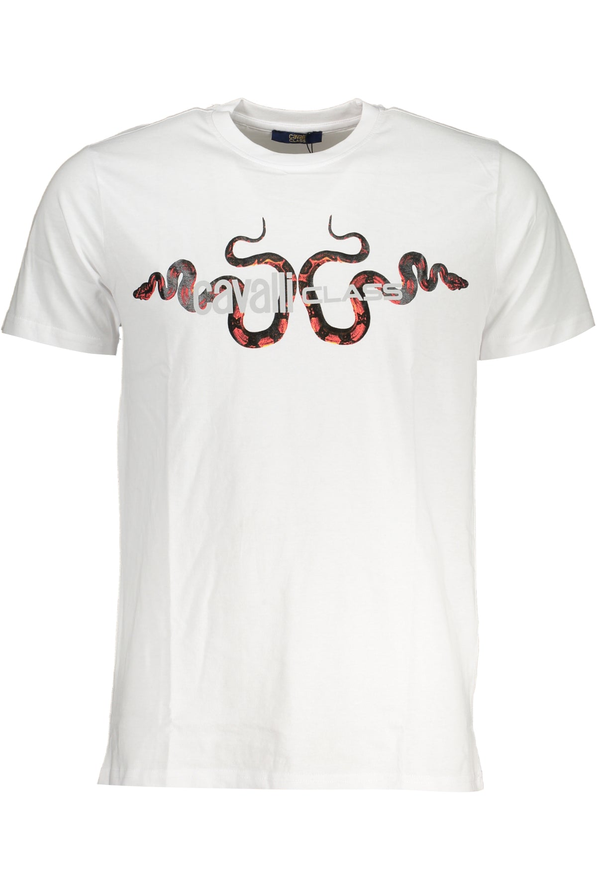 CAVALLI CLASS MEN'S SHORT SLEEVED T-SHIRT WHITE