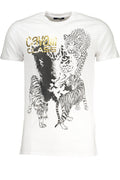 CAVALLI CLASS MEN'S SHORT SLEEVED T-SHIRT WHITE