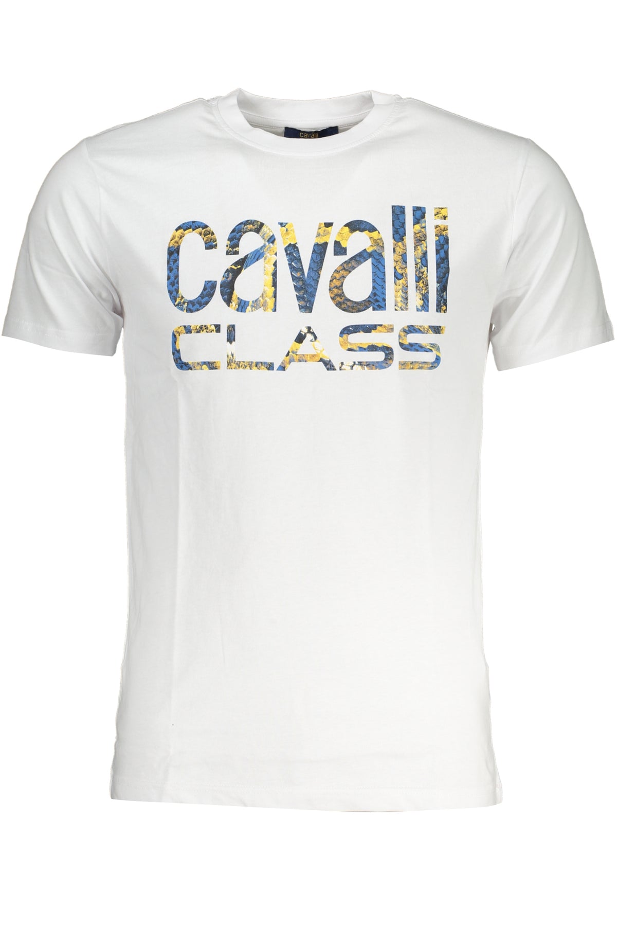 CAVALLI CLASS MEN'S SHORT SLEEVED T-SHIRT WHITE