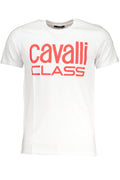 CAVALLI CLASS MEN'S SHORT SLEEVED T-SHIRT WHITE