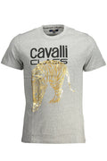CAVALLI CLASS SHORT SLEEVE T-SHIRT MEN GREY