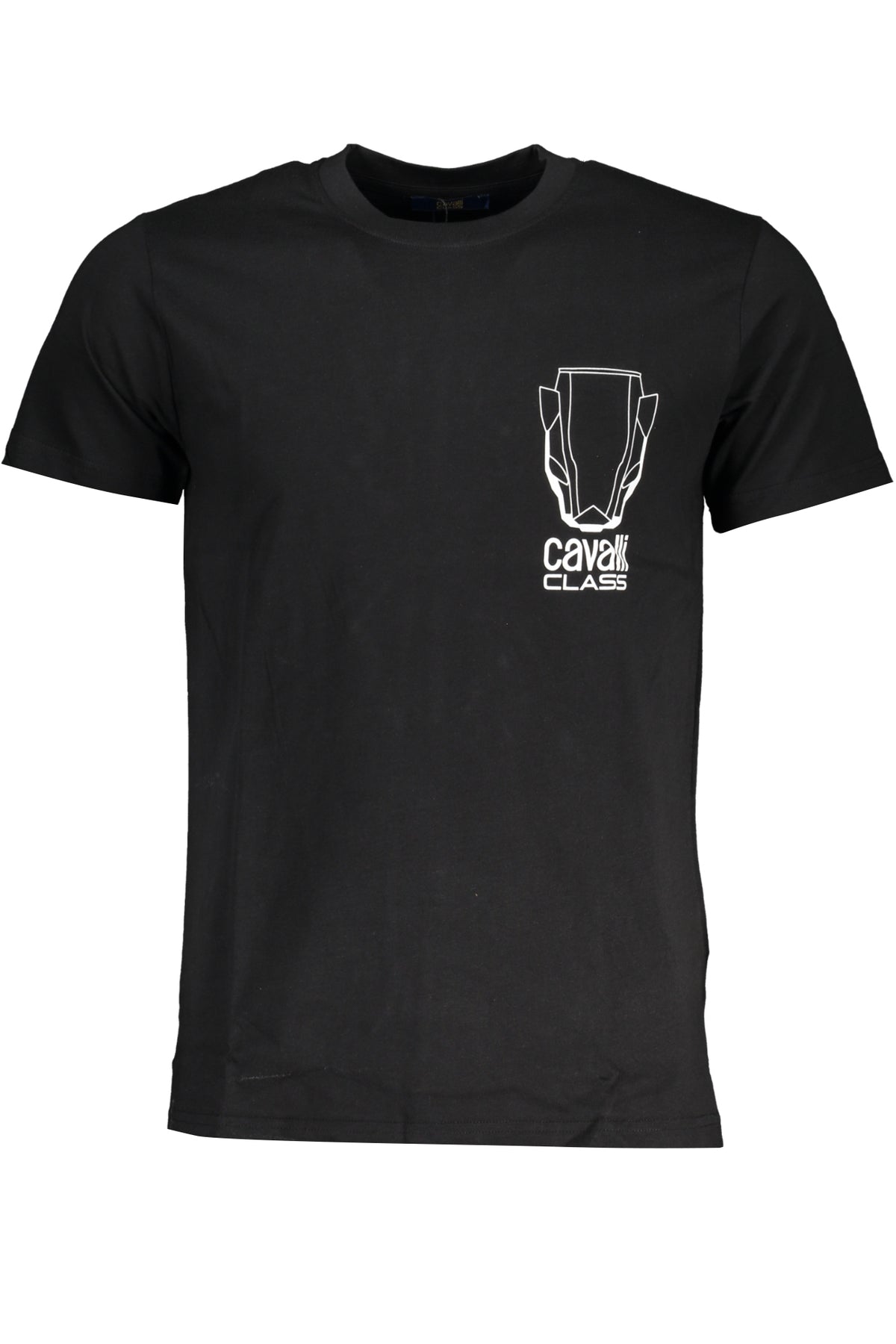 CAVALLI CLASS MEN'S SHORT SLEEVE T-SHIRT BLACK