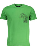 CAVALLI CLASS GREEN MEN'S SHORT SLEEVED T-SHIRT