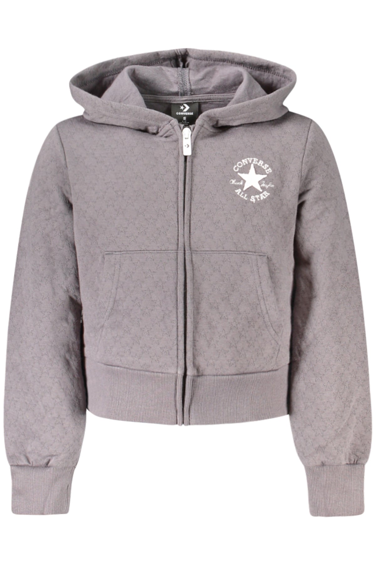 Converse Girls' Zip-Up Hoodie Grey