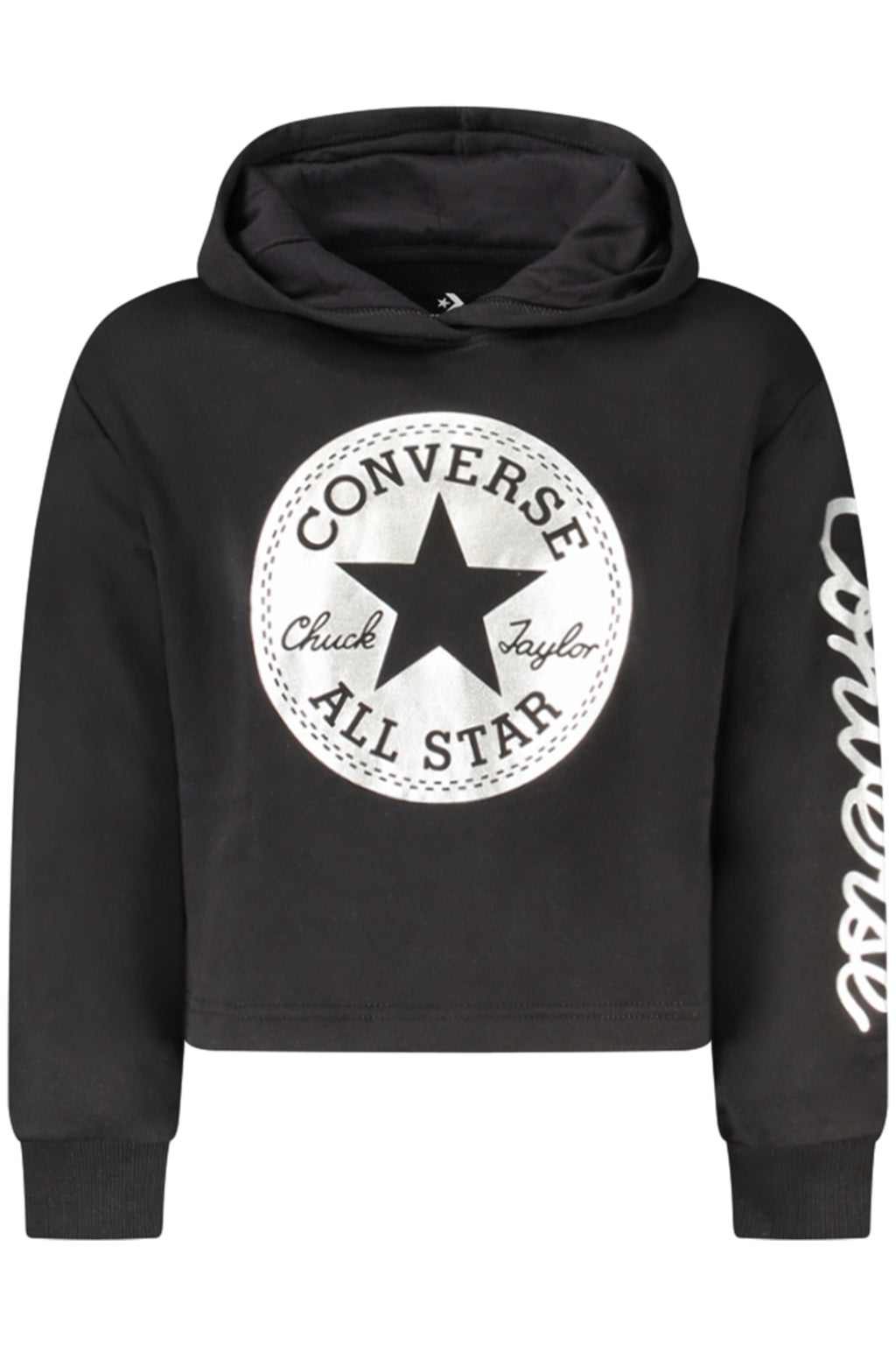 Converse Girls' Zip-Up Hoodie Black