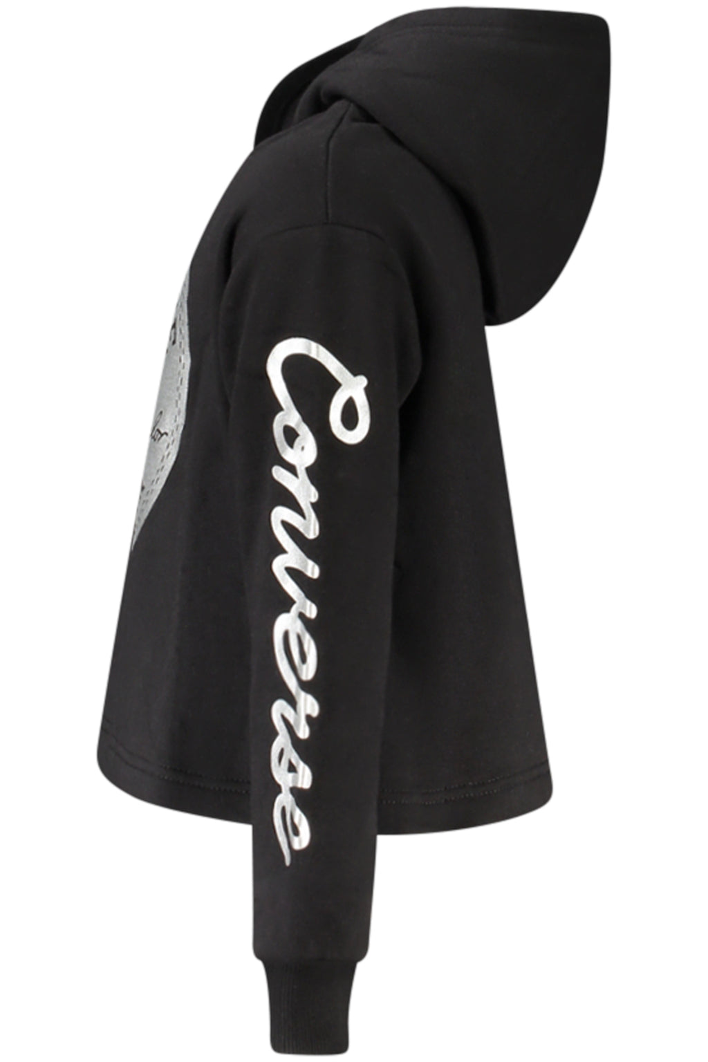 Converse Girls' Zip-Up Hoodie Black