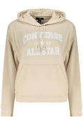 Converse Women's Zip-Up Hoodie in Beige