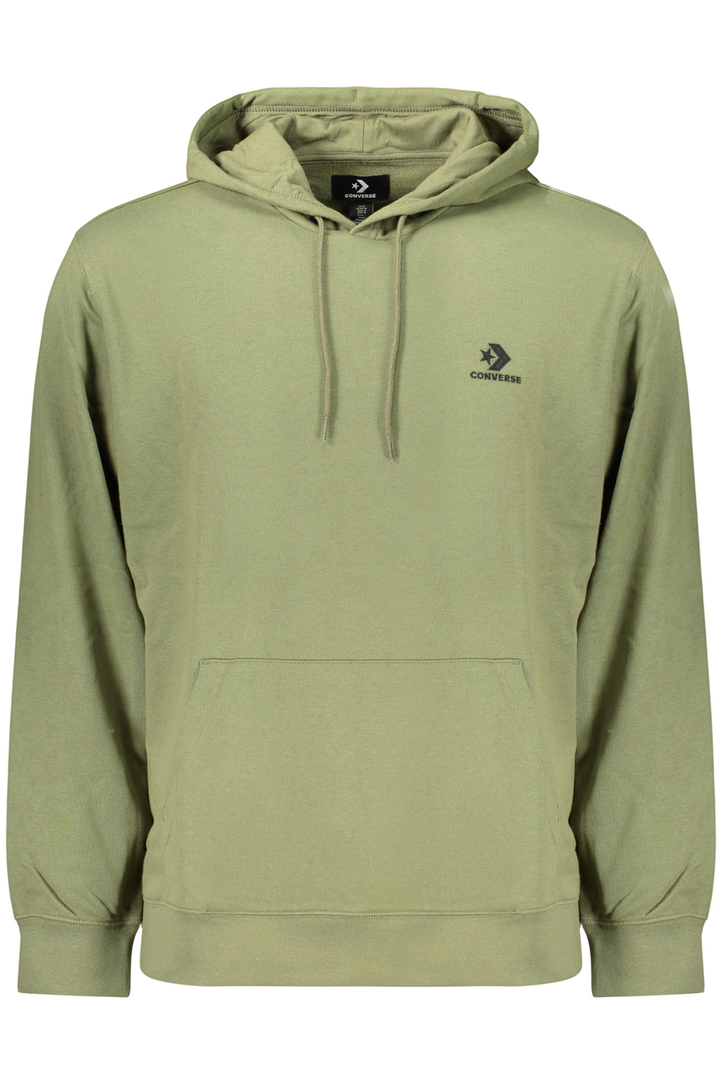 CONVERSE MEN'S ZIP-UP SWEATSHIRT GREEN