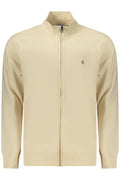 COVERI MOVING MEN'S BEIGE ZIP-UP SWEATSHIRT