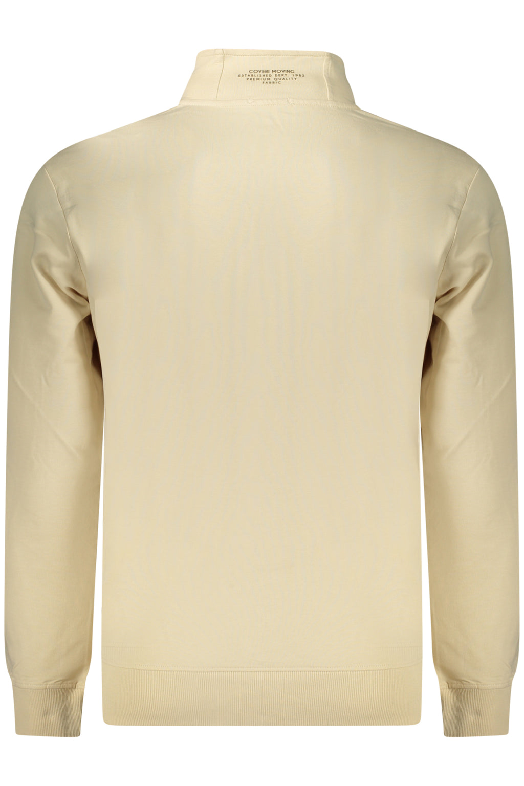 COVERI MOVING MEN'S BEIGE ZIP-UP SWEATSHIRT