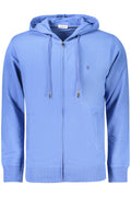 COVERI MOVING MEN'S BLUE ZIP-UP SWEATSHIRT