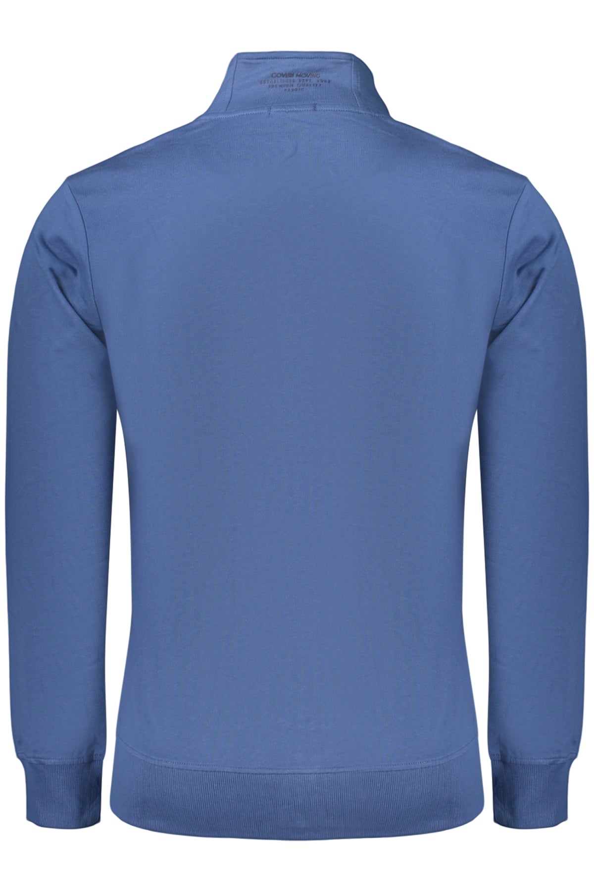 COVERI MOVING MEN'S BLUE ZIP-UP SWEATSHIRT