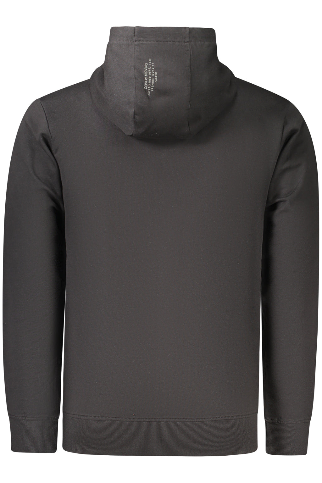 COVERI MOVING MEN'S BLACK ZIP-UP SWEATSHIRT