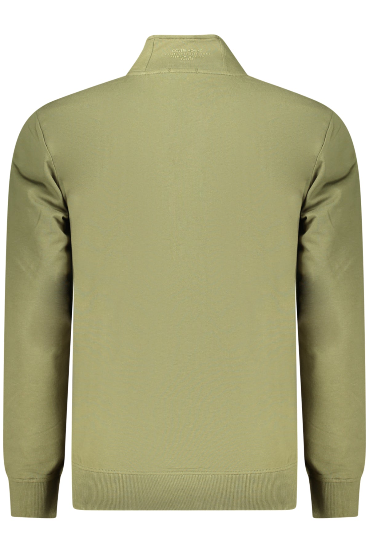 COVERI MOVING MEN'S ZIP-UP SWEATSHIRT GREEN