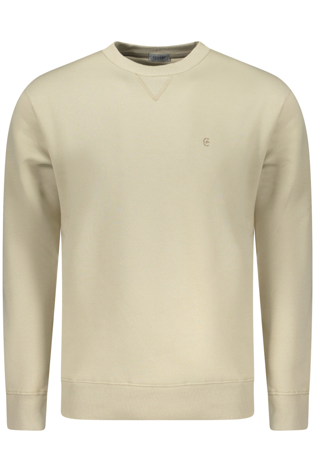 COVERI MOVING MEN'S ZIP-LESS SWEATSHIRT BEIGE