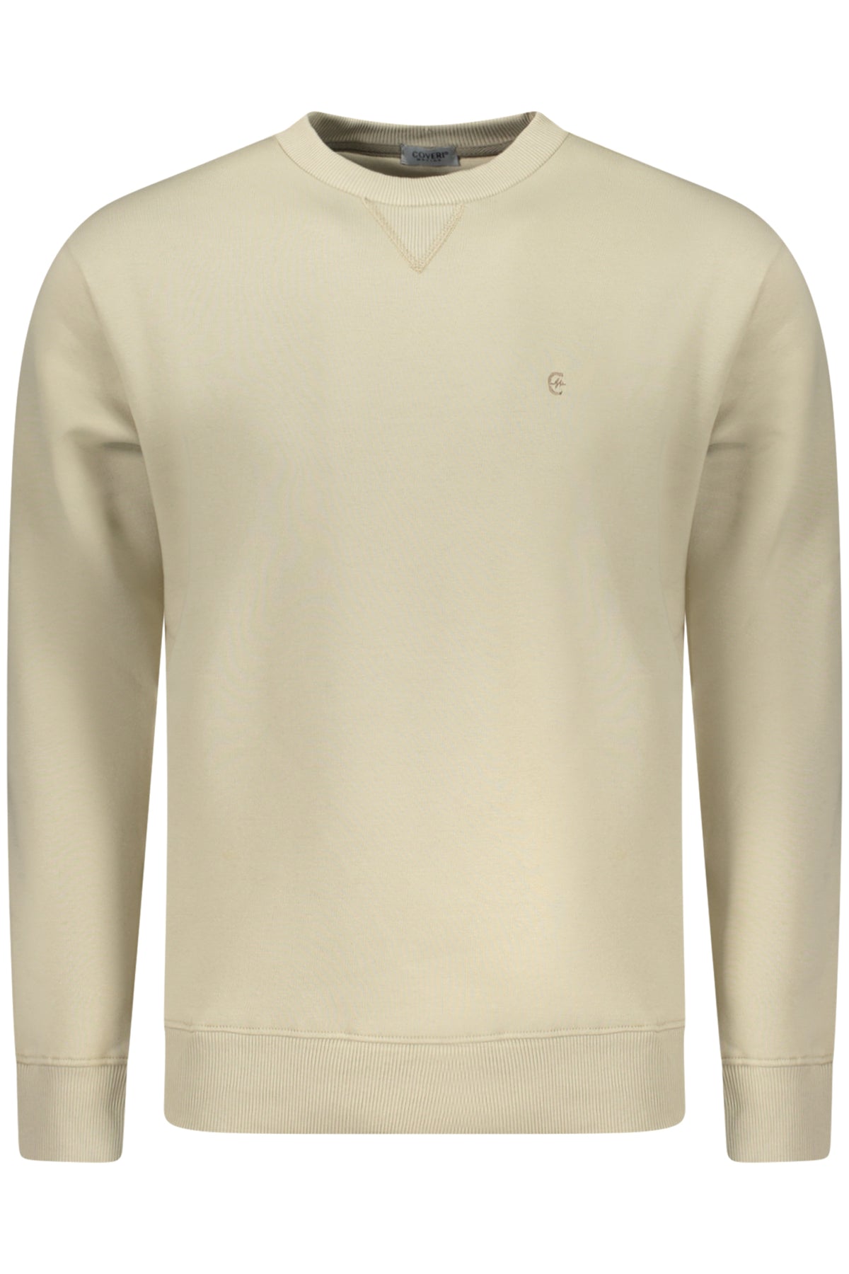 COVERI MOVING MEN'S ZIP-LESS SWEATSHIRT BEIGE
