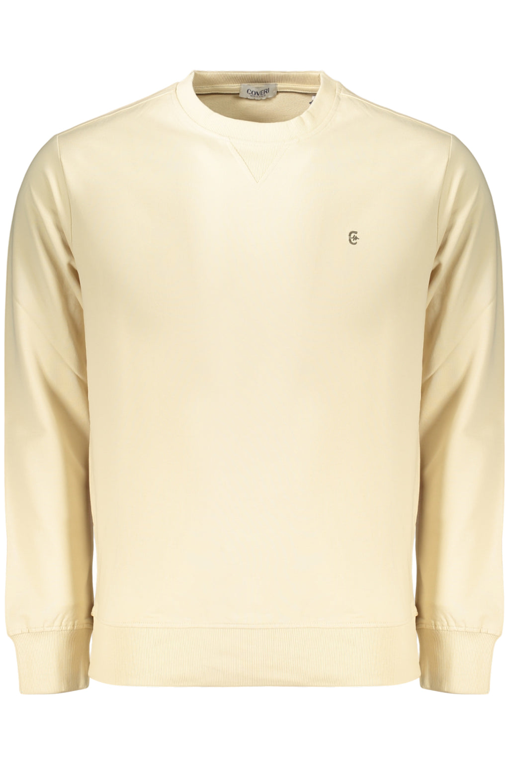 COVERI MOVING MEN'S ZIP-LESS SWEATSHIRT BEIGE